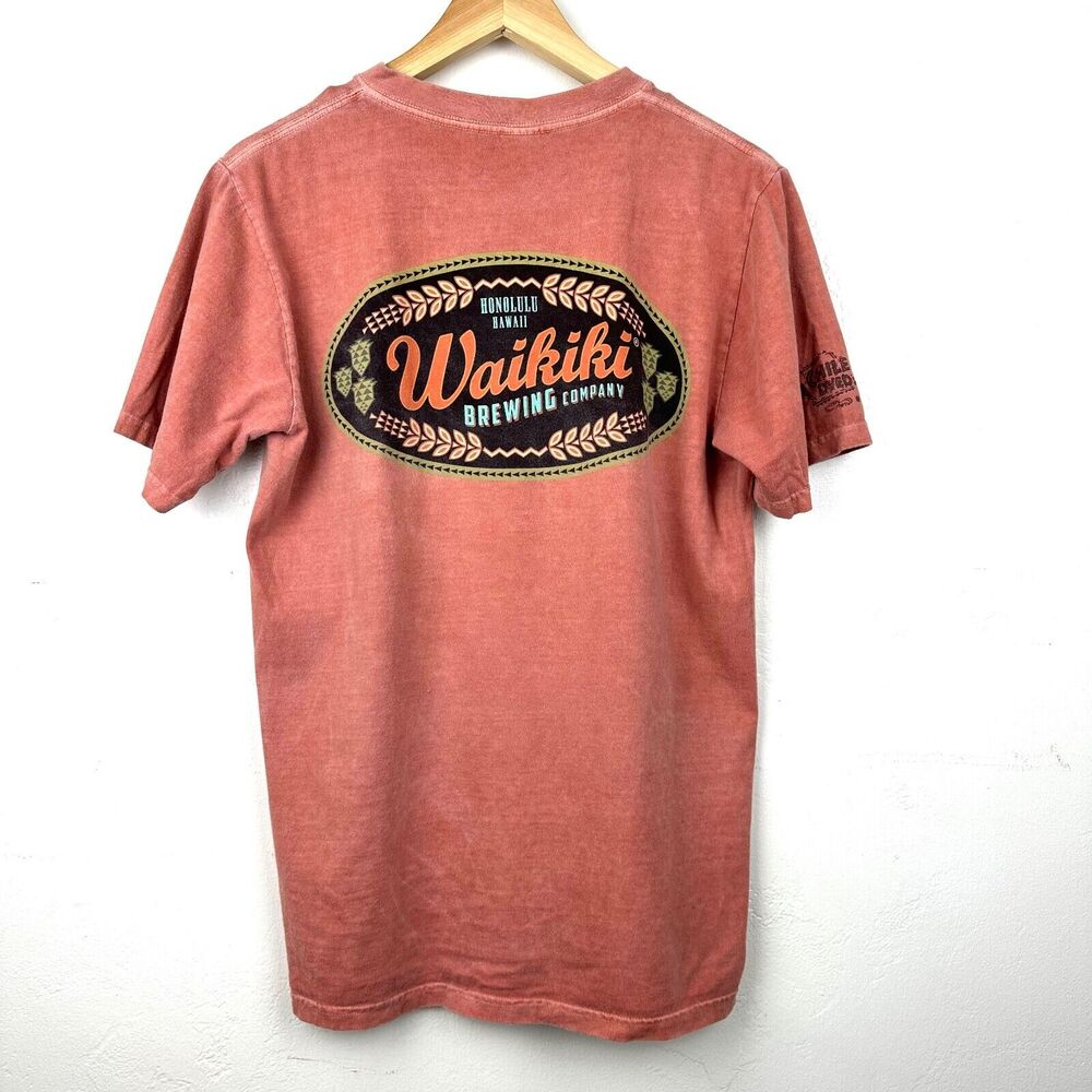 Crazy Shirts Hawaii Waikiki Brewing Company Chile Dyed T Shirt‎ Size Small